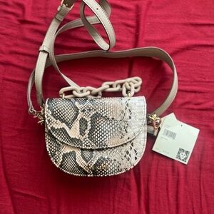 Anne klein Snakeskin Pattern Crossbody Bag